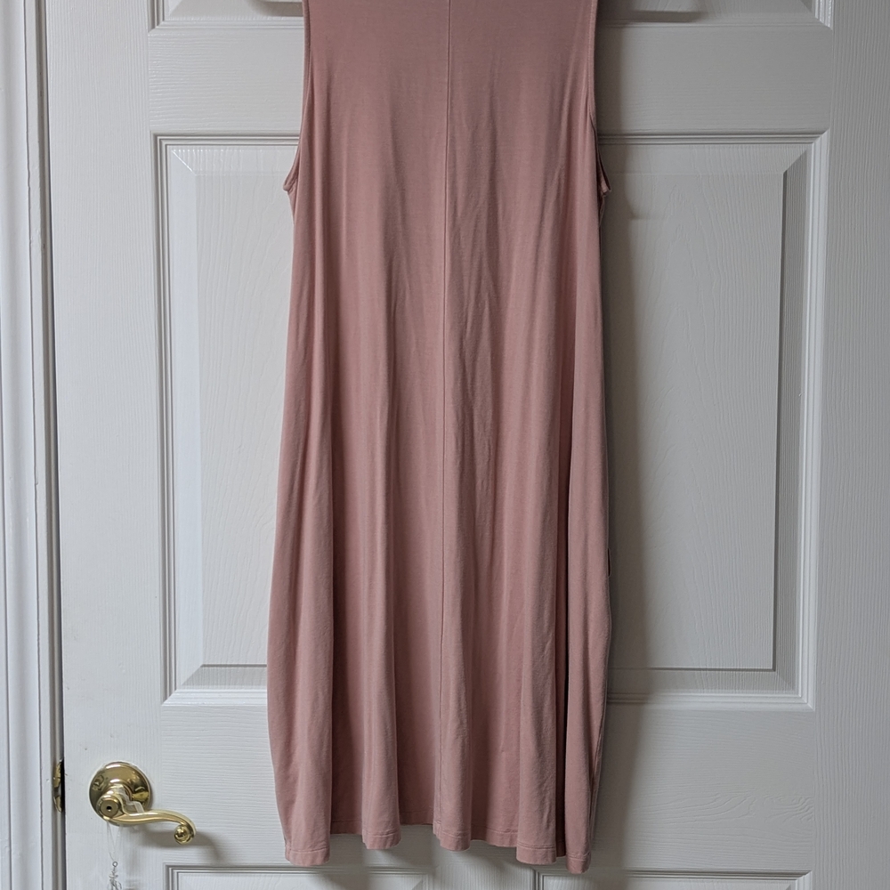 Time and Tru Soft Pink Swing Dress With Hidden Pockets - Picture 6 of 8